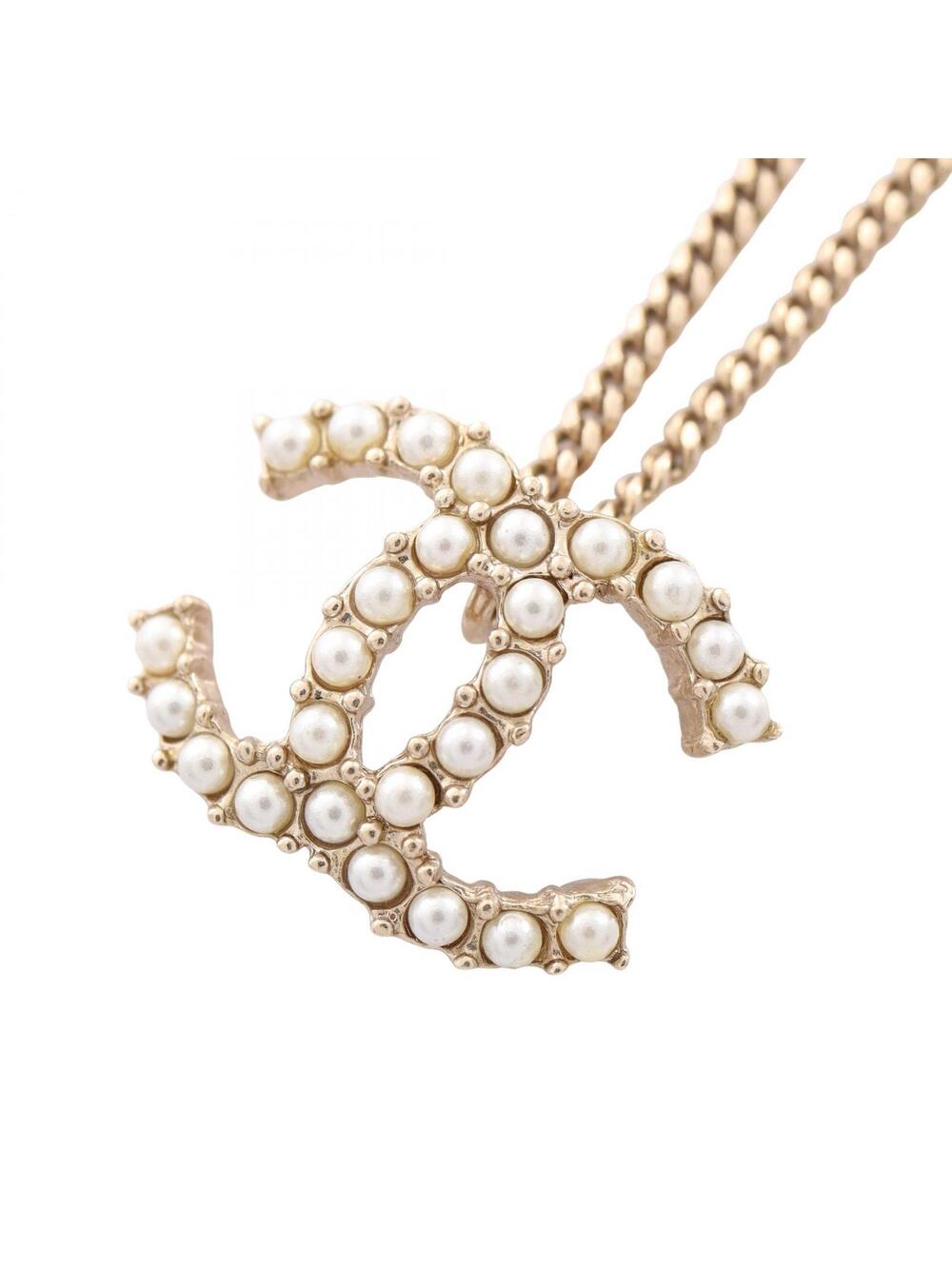Chanel Coco Mark D20K Necklace Gold #338709C86B